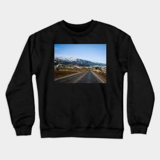 Colorado Mountains Road V2 Landscape Photography V1 Crewneck Sweatshirt